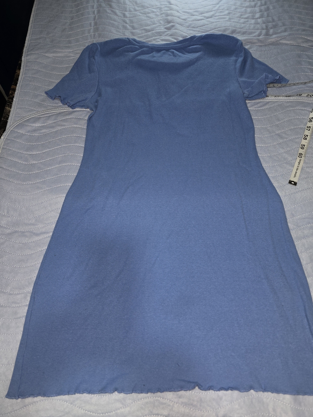 Brave Soul Cornflower Blue Ribbed Crew Top